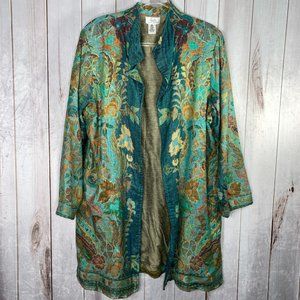 Floral Teal Jacket